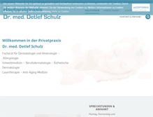 Tablet Screenshot of hautarzt-schulz.de